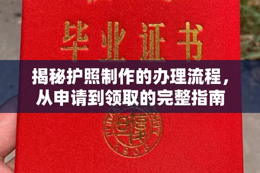 德兴揭秘护照制作的办理流程，从申请到领取的完整指南