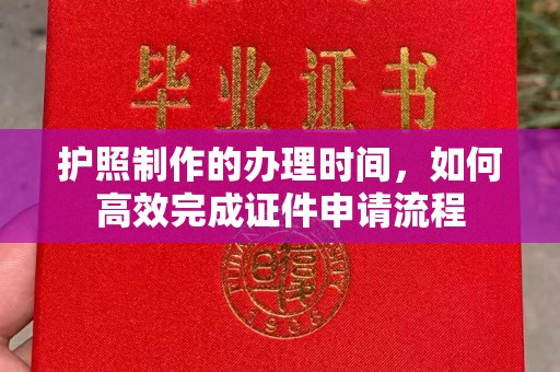 德兴护照制作的办理时间，如何高效完成证件申请流程