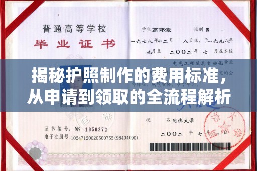 德兴揭秘护照制作的费用标准，从申请到领取的全流程解析