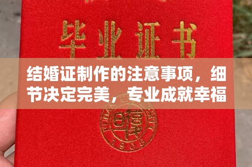 德兴结婚证制作的注意事项，细节决定完美，专业成就幸福